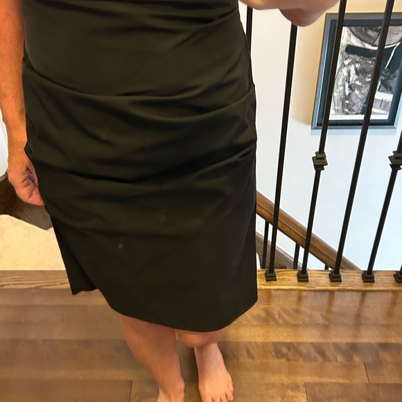 Nicole Miller Ruched Silk Black Dress - Picture 13 of 13